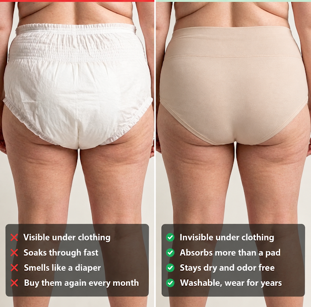Leakproof High Waisted Underwear